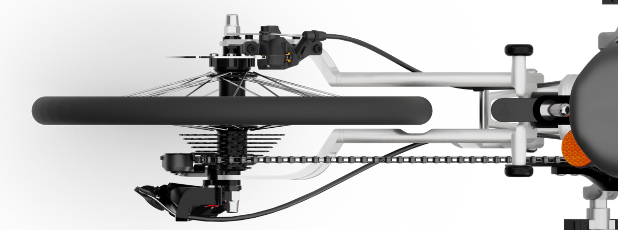New asymmetric rear frame
