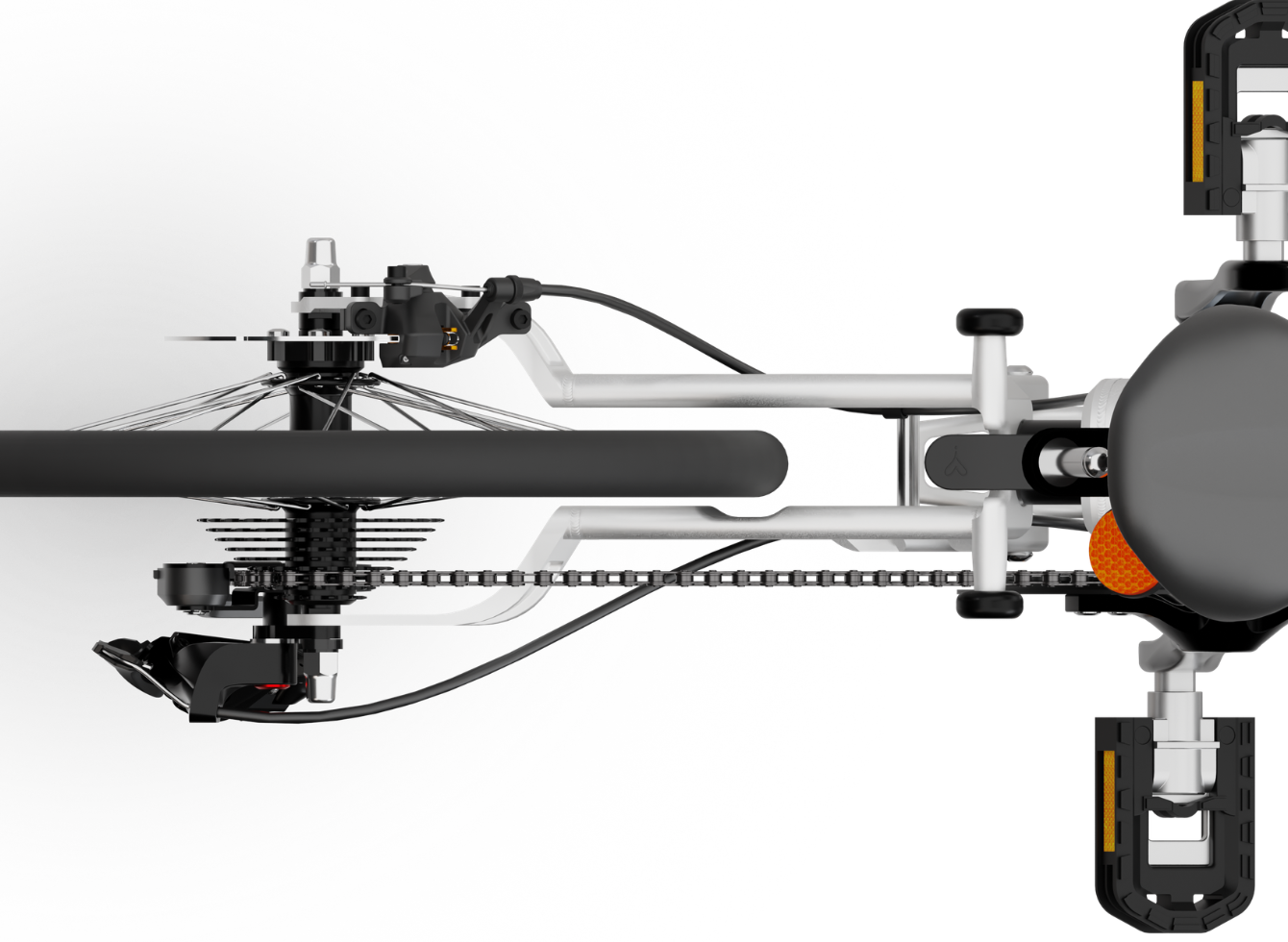 New asymmetric rear frame